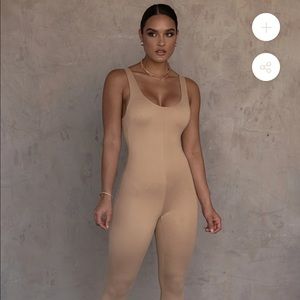 RED ALO DOUBLE LAYER JUMPSUIT